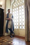 Beige Jaal Sherwani