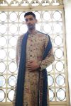 Beige Jaal Sherwani