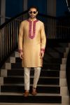 Beige Kurta with Pants