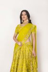 Lime Lehenga with Choli and Dupatta