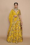 Mustard Lehenga with Choli and Dupatta