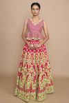 Pink Lehenga and Pelplum