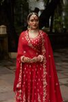 Red Lehenga with Choli and Dupatta