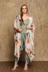 Tropical Printed Cape with Singlet and Dhoti