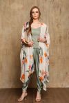 Tropical Printed Cape with Singlet and Dhoti